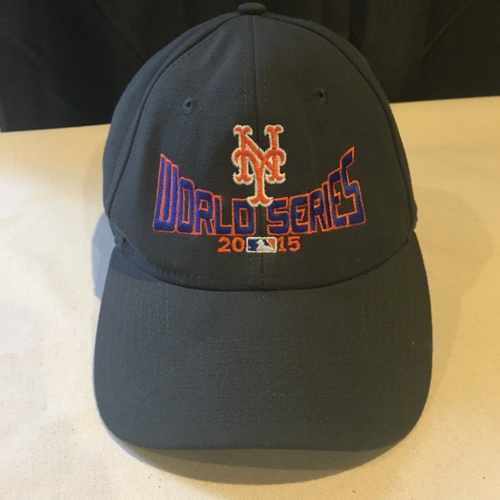 New York Mets Hat Cap New Era Strap Back Gray Mens One Size MLB 9Forty Baseball